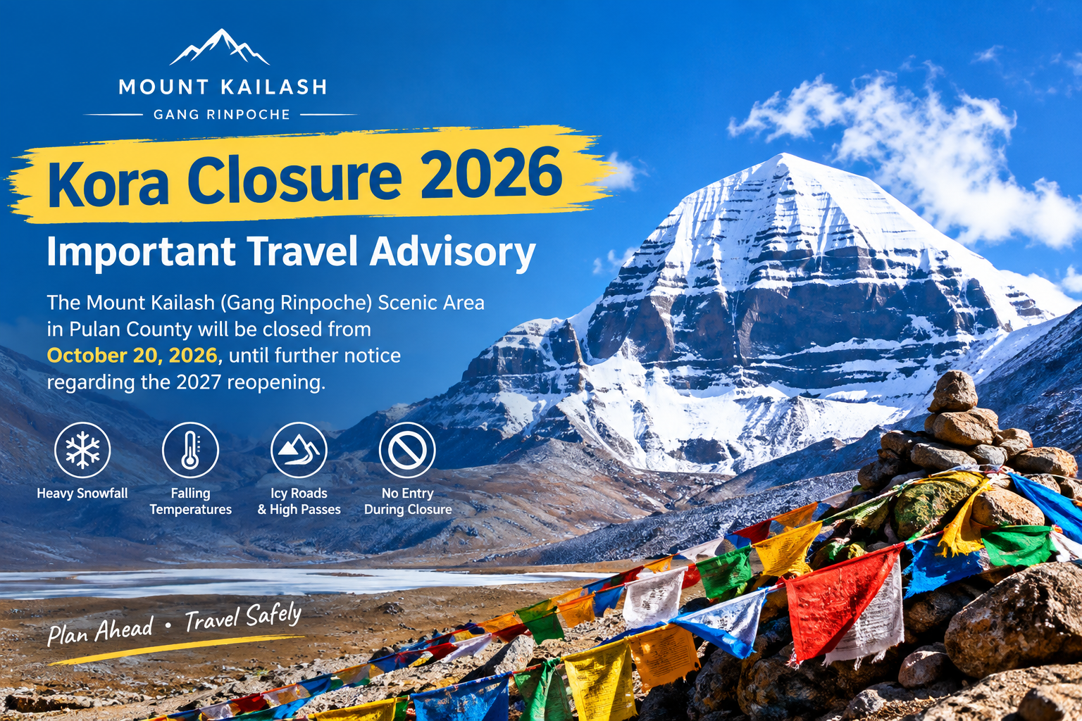 Mount Kailash Kora closure 2026
